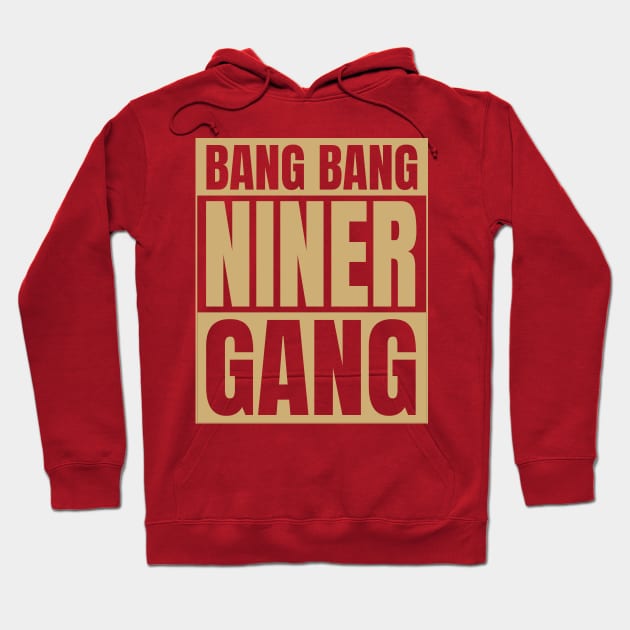 bang-bang-niner-gang Hoodie by Tamsin Coleart